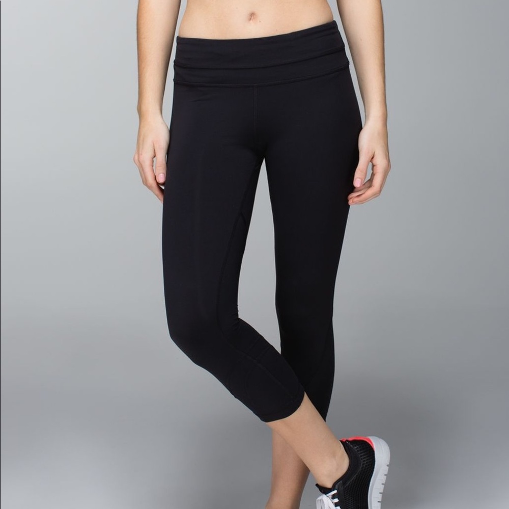 lululemon Run Inspire Crop II Black Size 4